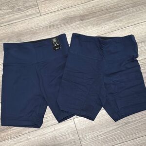 2 Women's Navy High-Waisted Shorts INC